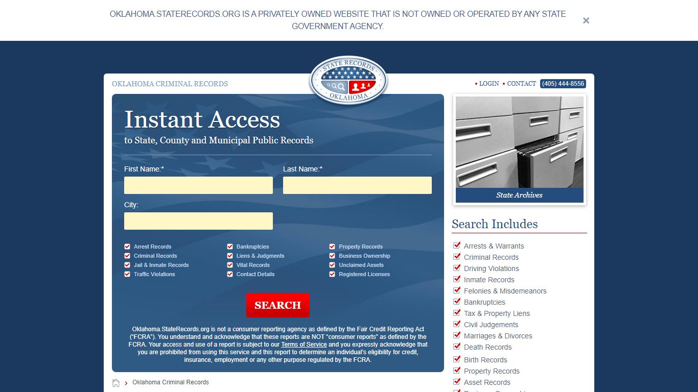 Oklahoma Criminal Records Online | StateRecords.org